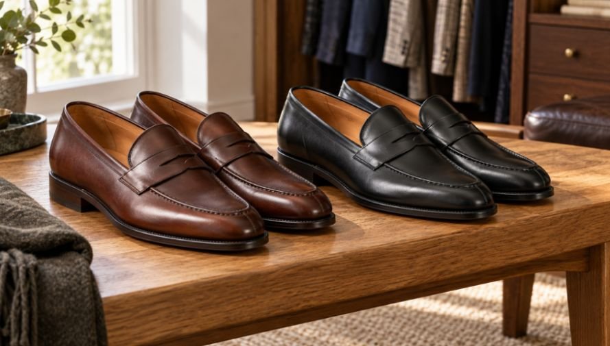 Classic Mens Penny Loafers Smooth Calf Leather Hands-On Field Review