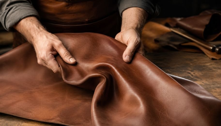 Check How the Leather Feels and Moves