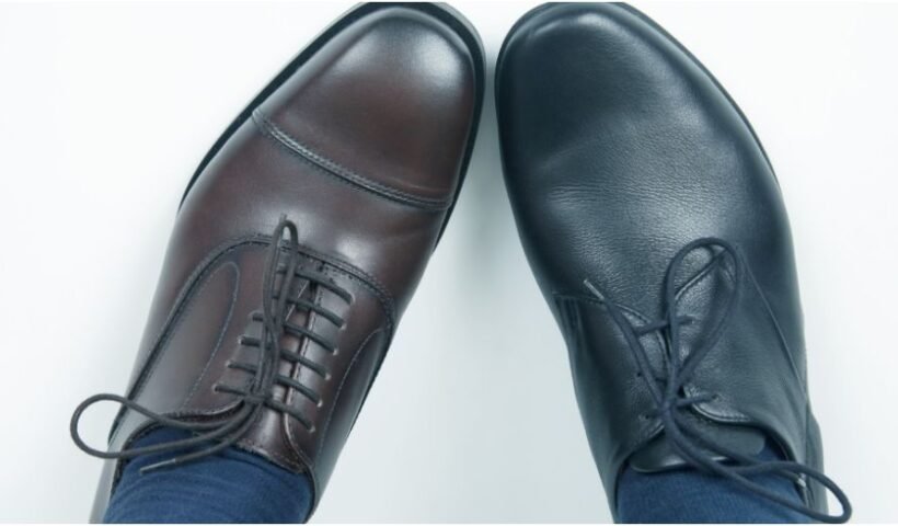 black vs brown leather dress shoes for men