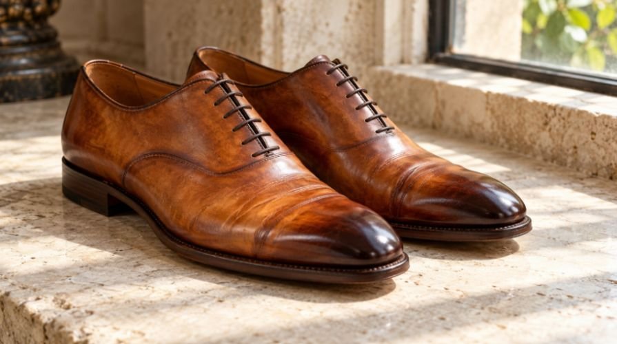 Vegetable Tanned Leather Dress Shoes Patina Development My 12-Month Field Test