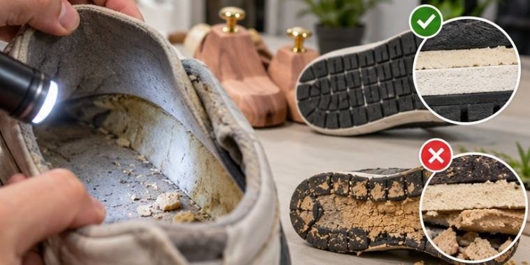 Examine the Shoes Under Strong Light