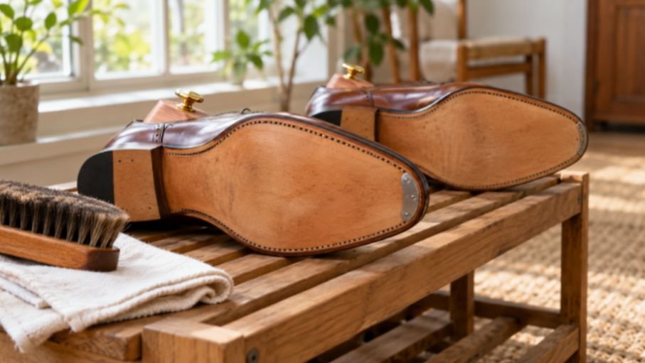 Long-Term Care Preserving Vegetable-Tanned Outsoles