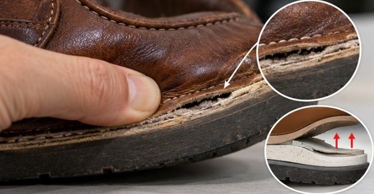 Press the Midsole and Sole Edges