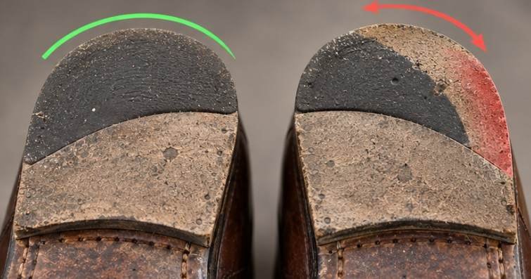 Wear Running Down the Outer Edge